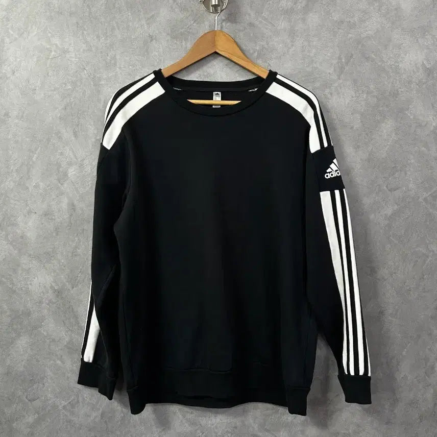 [BUNJANG] Adidas 3-Stripes Sweatshirt Black 2XL / 아디다스 삼선 맨투맨 블랙 2XL