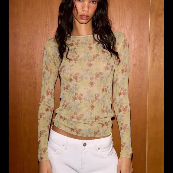[BUNJANG] Zara Floral Print Top / 자라 플로럴 프린트 탑