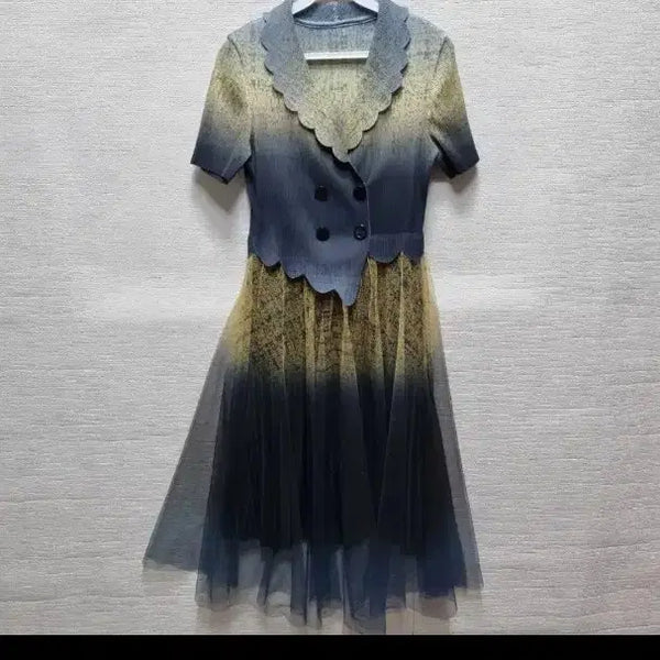 [BUNJANG] v105 Pleated Long Dress / v105 플리츠 롱 원피스