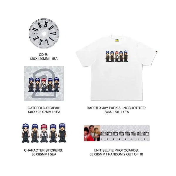 [BUNJANG] BAPE Long Shot T-Shirt / 롱샷 베이프 티셔츠 m