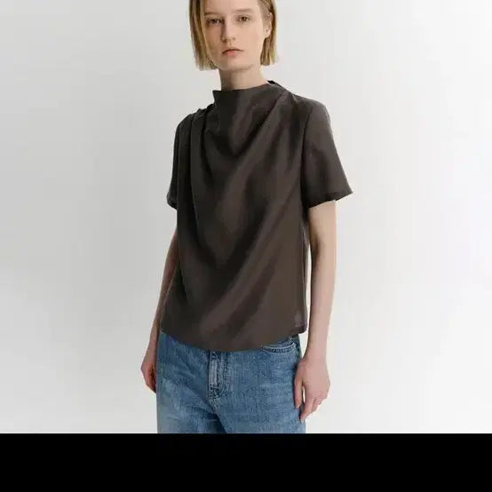 [BUNJANG] IA Cowl Neck Blouse / 이아 카울넥 블라우스