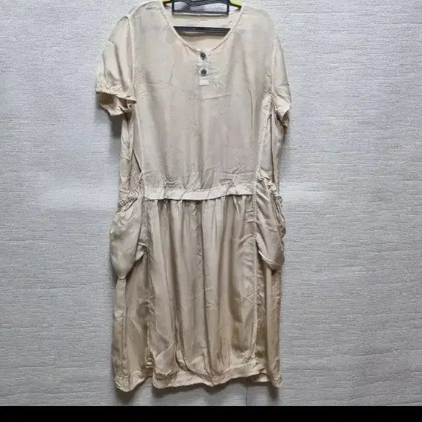 [BUNJANG] V107 Rayon Short-Sleeve Long Dress / v107 인견 반팔 롱 원피스