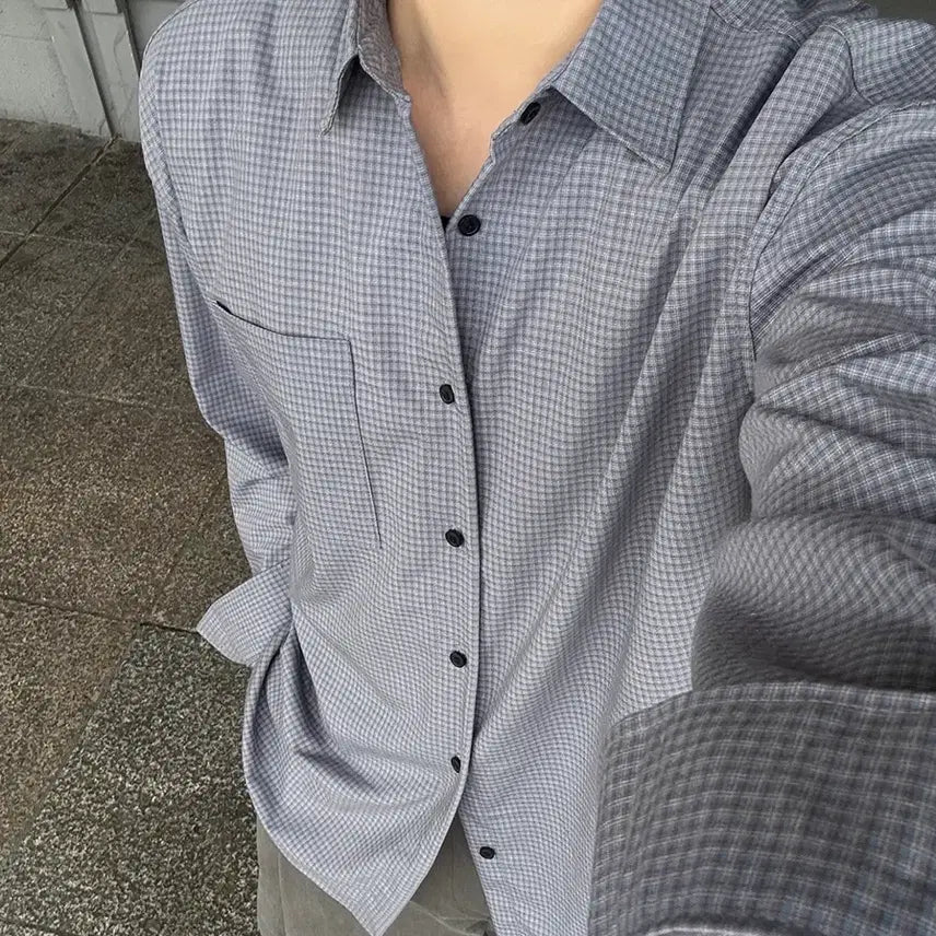 [BUNJANG] Blended Check Shirt / 블랜디드 체크 셔츠