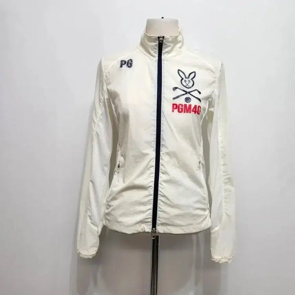 [BUNJANG] Pearly Gates Women's Windbreaker Cream Size 0 / 파리게이츠 여성 바람막이  0 사이즈