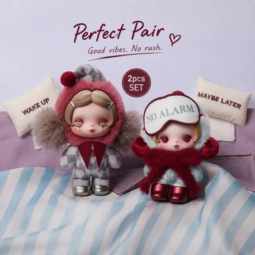 [BUNJANG] Pop Mart Skullpanda Off-Mode Series 2pc Doll Keychain Set / 팝마트 스컬판다 오프모드 시리즈 인형키링 2종 일괄판매