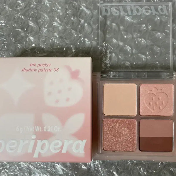 [BUNJANG] Peripera Ink Pocket Shadow Palette 08 Strawberry in Mute / 페리페라 잉크 포켓 섀도우 팔레트 08 뮤트에 빠진 딸기
