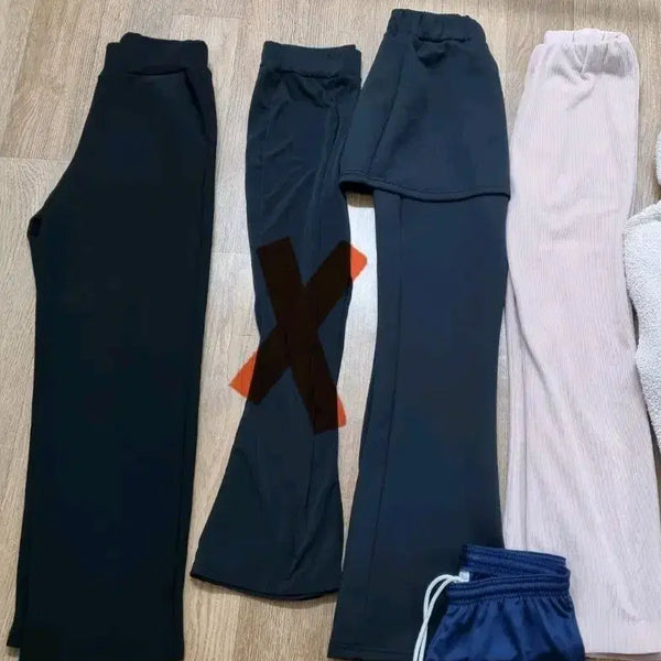[BUNJANG] 4-Piece Slacks, Bootcut, Wide-Leg, Training Pants Set / 택배무료/총4벌 슬랙스 부츠컷 와이드 트레이닝바지