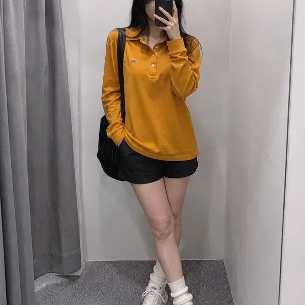 [BUNJANG] LACOSTE Slim Fit Collar T-Shirt / 95 LACOSTE 라코스테 슬림핏 카라 티셔츠