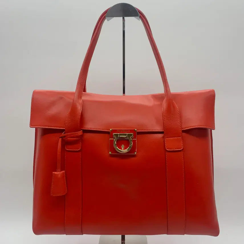 [BUNJANG] Salvatore Ferragamo Gancini Tote Bag Red / 267003107 페라가모 간치니 토트백 레드