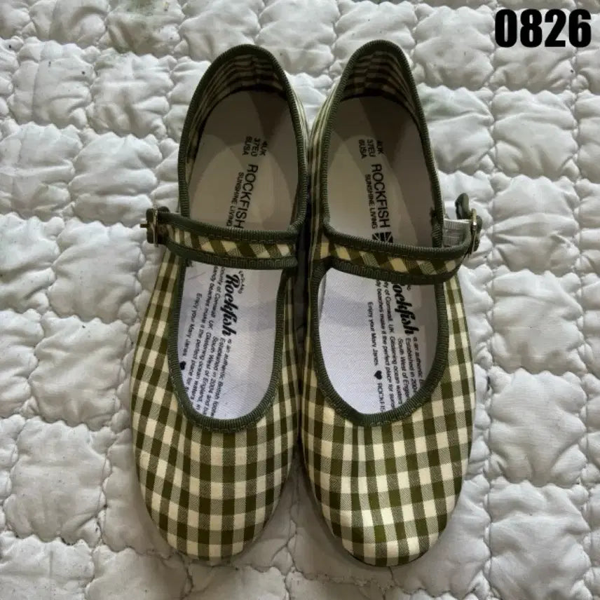 [BUNJANG] Rockfish Check Mary Jane Shoes / 락피쉬 체크 메리제인 슈즈 37