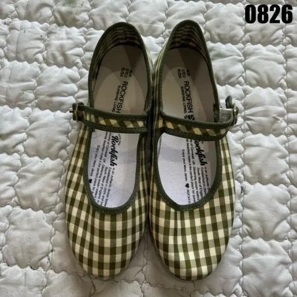 [BUNJANG] Rockfish Check Mary Jane Shoes / 락피쉬 체크 메리제인 슈즈 37