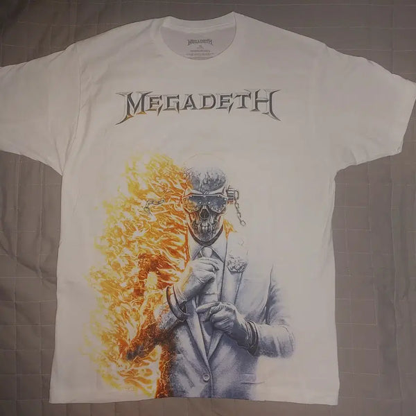[BUNJANG] Megadeth Flame Vic Jumbo Tee XL / 메가데스 17집 MEGADETH Flame Vic Jumbo Tee (XL)