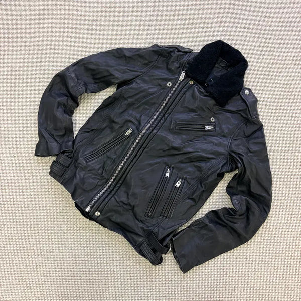 [BUNJANG] XS Genuine Leather Jacket / XS 이로 양가죽 자켓 0825D1