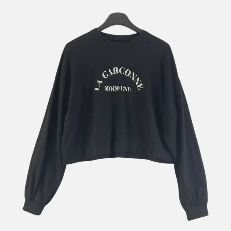 [BUNJANG] Women's Black FREE Size Sweatshirt / 블랙 여자 FREE 맨투맨 O1559