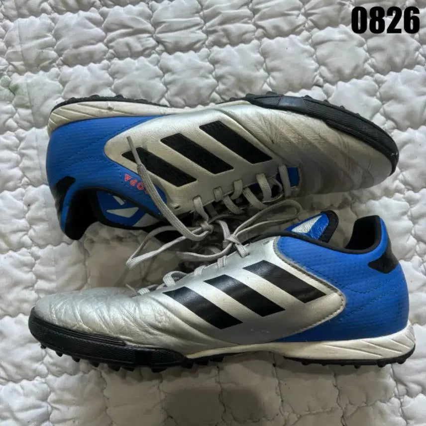 [BUNJANG] Adidas Copa Soccer Cleats Silver Blue 245 / 아디다스 코파 축구화 실버 블루 245