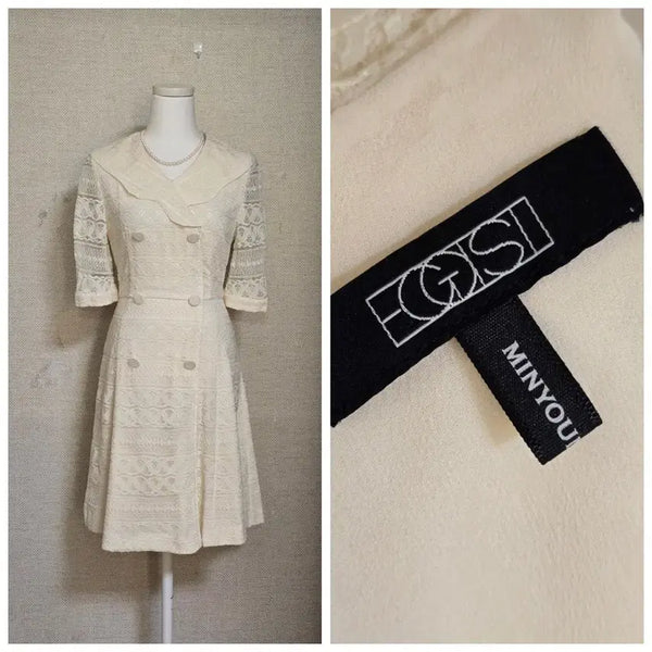 [BUNJANG] Egoist Lace Dress Ivory Size 55 / 에고이스트 원피스55