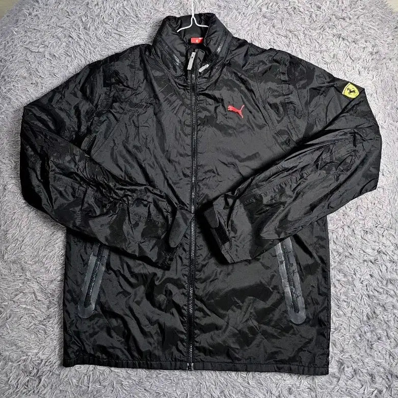 [BUNJANG] Puma Ferrari Collaboration Windbreaker Jacket Black XL / 푸마 페라리 콜라보 바람막이 자켓 블랙 XL