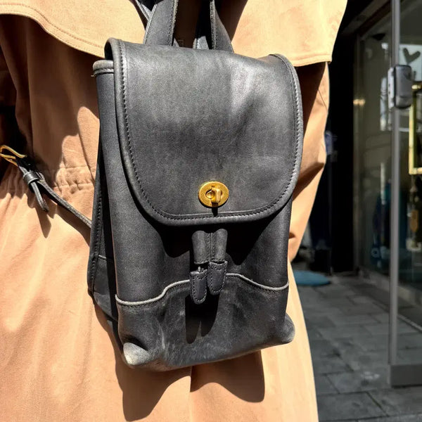[BUNJANG] Coach 90s Daypack Mini Backpack Cowhide Leather / 90s Coach Daypack Mini Backpack