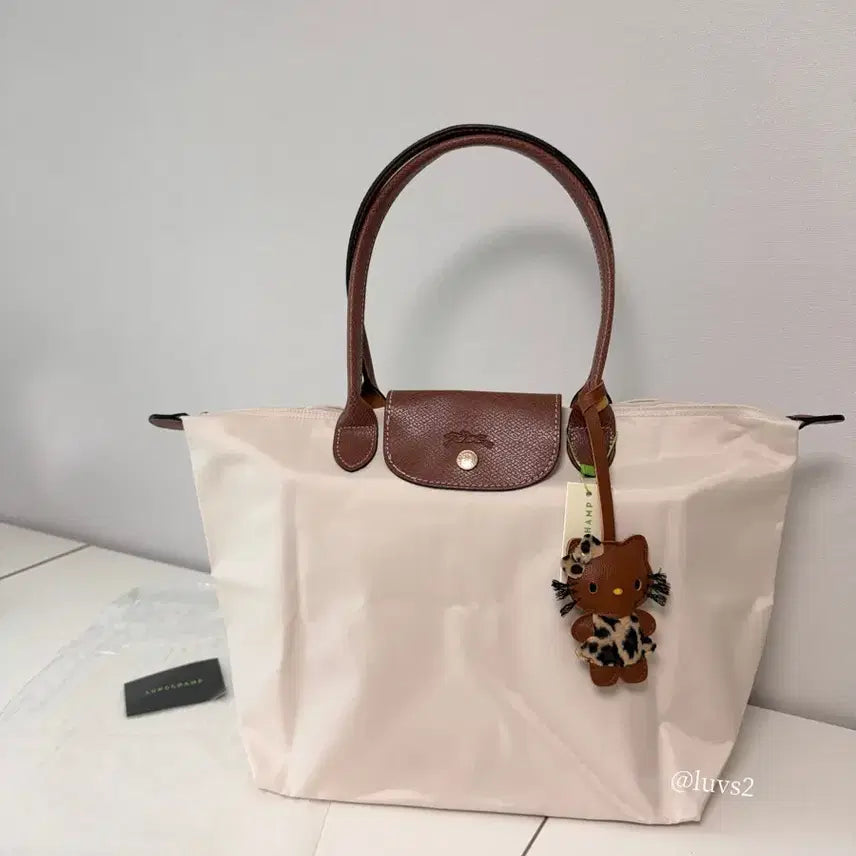 [BUNJANG] Longchamp Le Pliage Ivory Tote Bag (Large) / [새상품] 롱샴 르 플리아쥬 아이보리 토트백