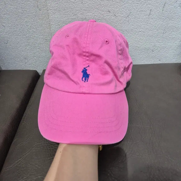 [BUNJANG] Polo Ralph Lauren Pink Cap / 폴로 랄프로렌 핑크색 모자