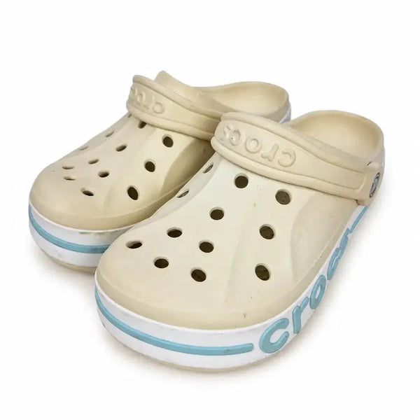 [BUNJANG] Crocs Winter Multi-Color Slides Sandals / 240 크록스 윈터 화이트 멀티 컬러 슬리퍼 샌들