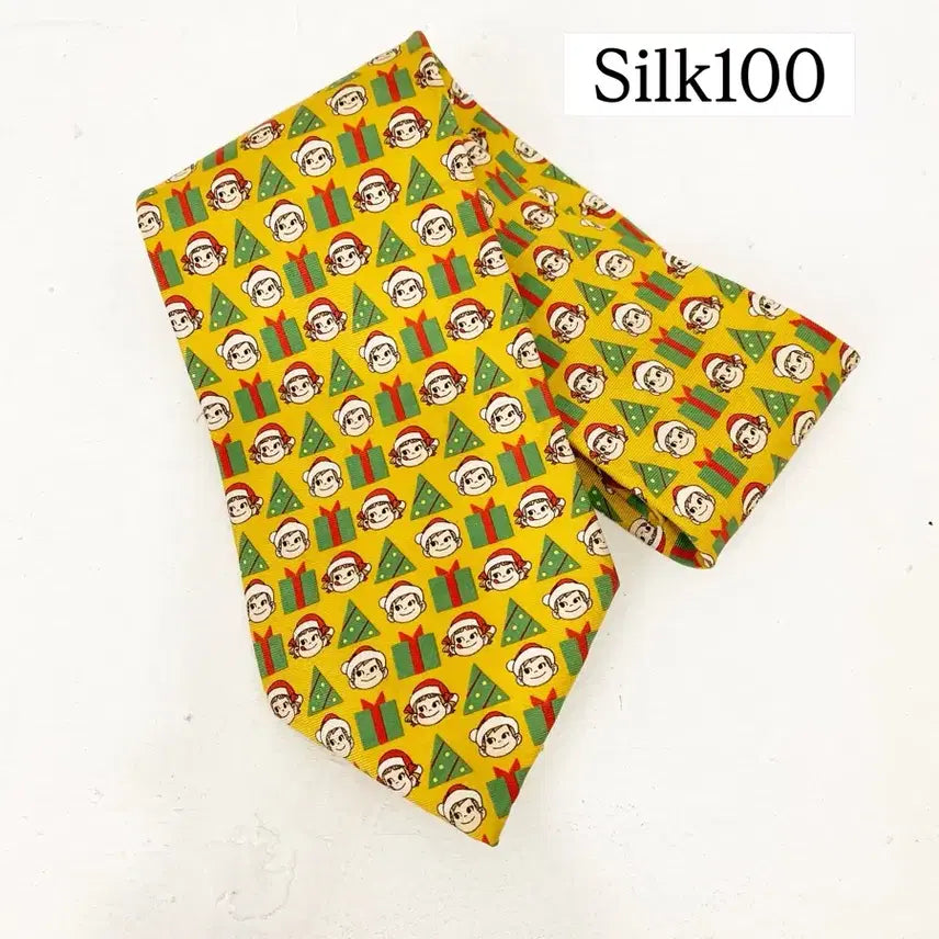 [BUNJANG] Peko 50th Anniversary Christmas Silk Necktie / 페코50주년 크리스마스 실크 넥타이