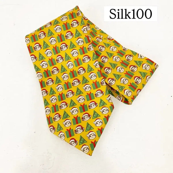 [BUNJANG] Peko 50th Anniversary Christmas Silk Necktie / 페코50주년 크리스마스 실크 넥타이
