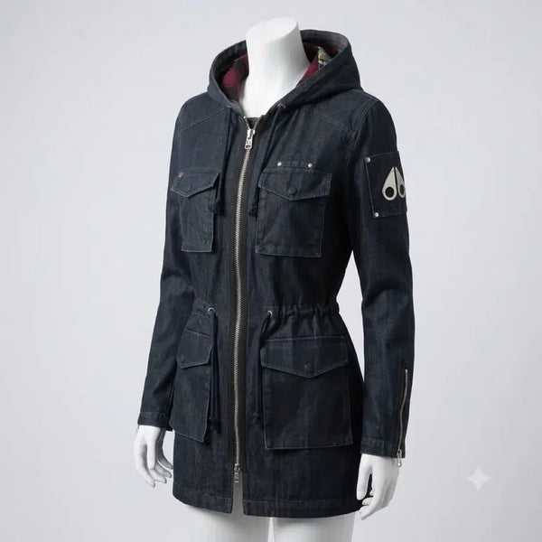 [BUNJANG] Moose Knuckles Denim Hooded Jacket / 무스너클 데님 후드 자켓