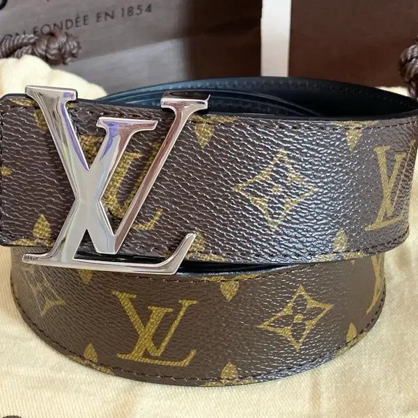 [BUNJANG] Louis Vuitton Monogram Macassar Reversible Belt (Size 100) / 루이비통 모노그램 마카사르 리버시블 양면 벨트(100사이즈)