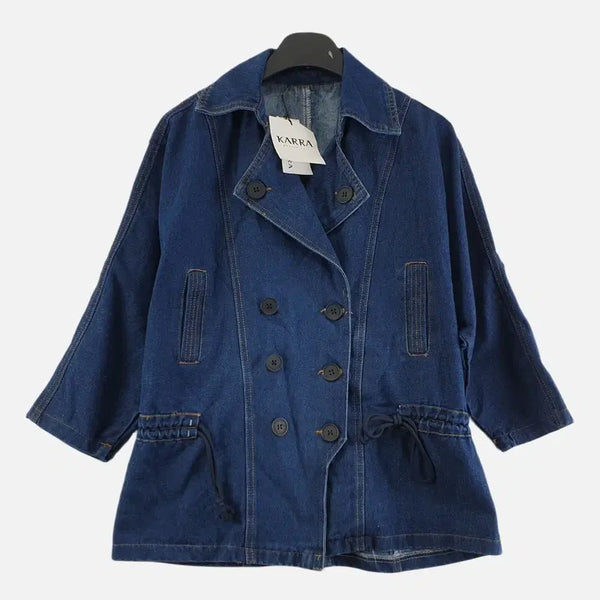 [BUNJANG] Karra Women's Navy Denim Jacket (New) / KARRA 네이비 여자 FREE 데님 자켓 새상품 O1435