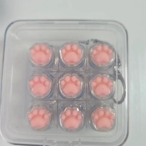 [BUNJANG] Cat Paw Keycap LED Keychain / 고양이 발바닥 키캡 led키링