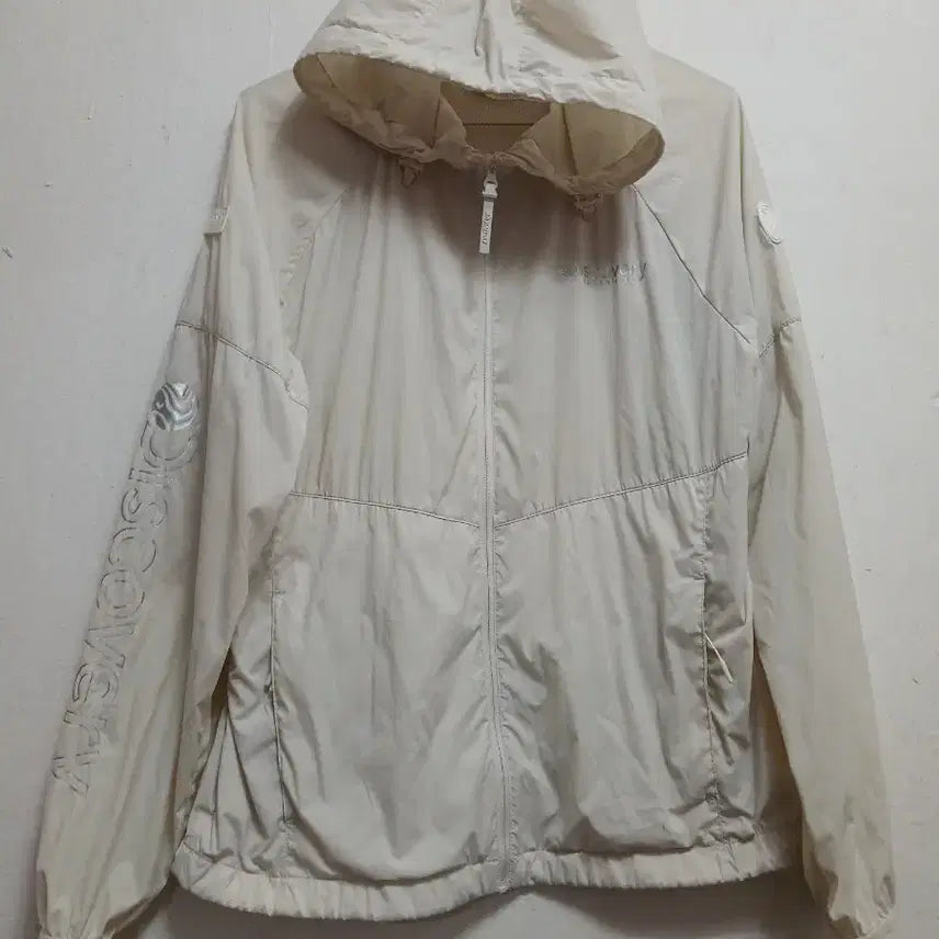 [BUNJANG] Discovery Women's Windbreaker Jacket Ivory Size 90 / 디스커버리 여성 바람막이 자켓 아이보리 사이즈 90
