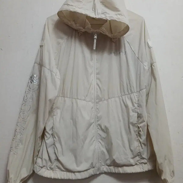 [BUNJANG] Discovery Women's Windbreaker Jacket Ivory Size 90 / 디스커버리 여성 바람막이 자켓 아이보리 사이즈 90