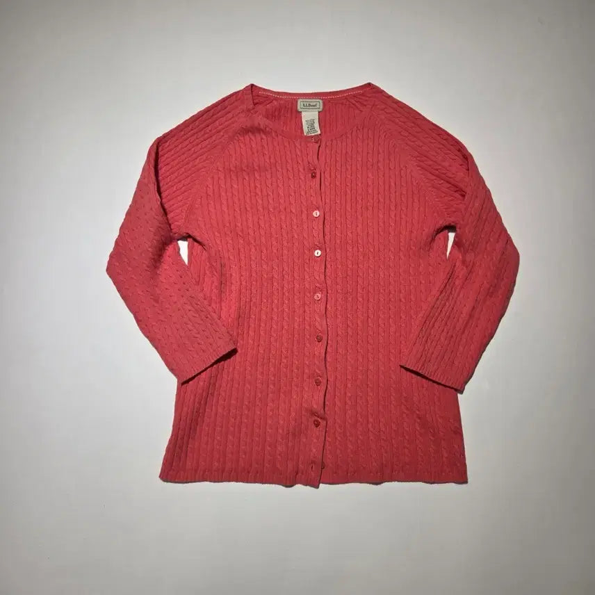 [BUNJANG] LLBean Cable Knit Cardigan / 엘엘빈 케이블 니트 가디건