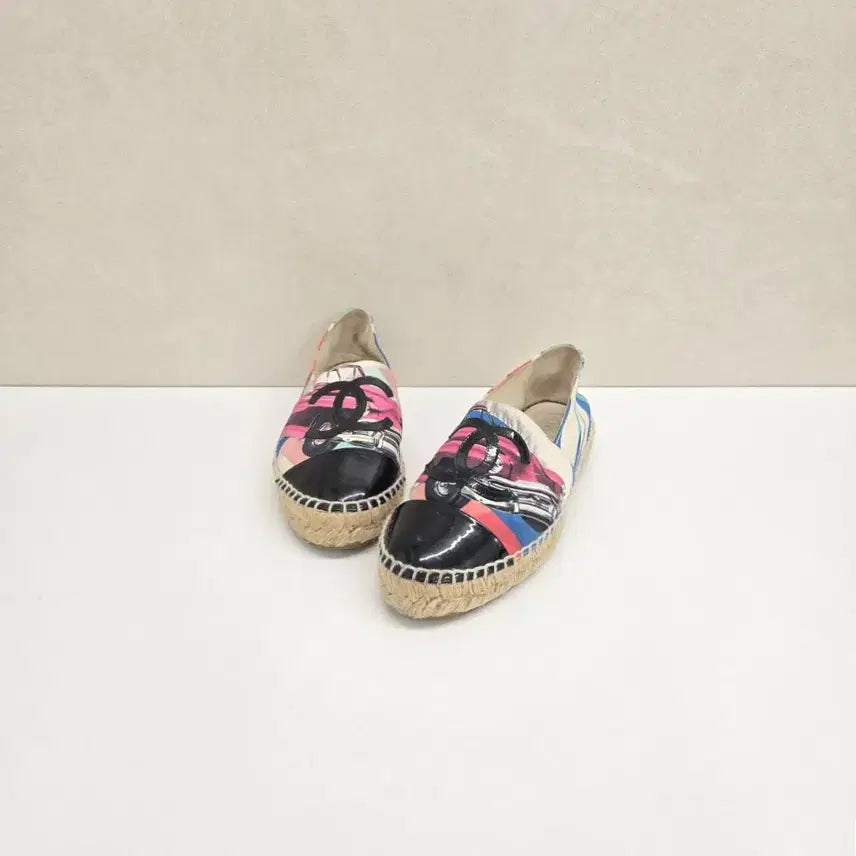 [BUNJANG] Chanel Multicolor Espadrilles Size 37 / 샤넬 멀티컬러 에스파듀 37