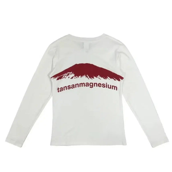 [BUNJANG] Wooman Magnesium Long Sleeve White Red / 새상품!!우먼탄산마그네슘롱슬리브화이트레드