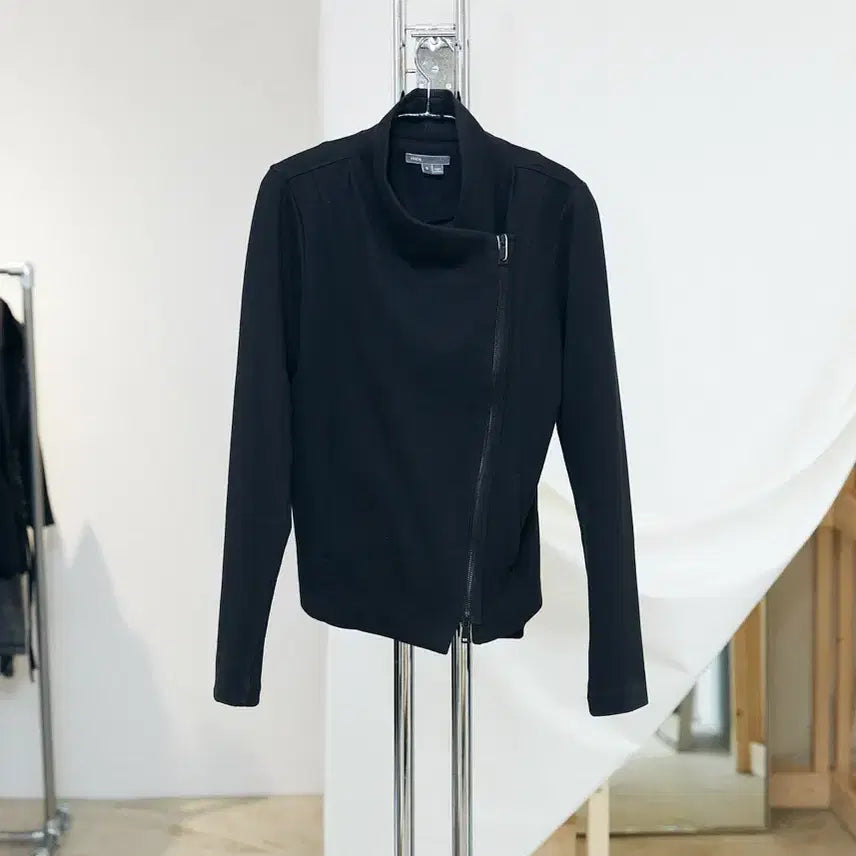 [BUNJANG] Vince High Neck Biker Jacket / 빈스 하이넥 바이커 자켓