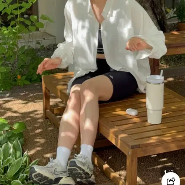 [BUNJANG] Mori Nyeo Custom White Shirt / 모리녀 제작 셔츠 화이트