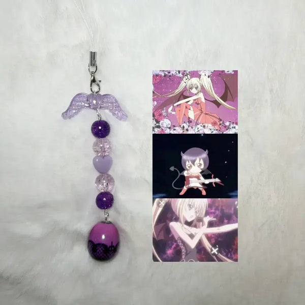 [BUNJANG] Cardcaptor Sakura Lunatic Charm Beaded Keychain DIY Kit / 캐릭캐릭체인지 루나틱 참 비즈키링 만들기