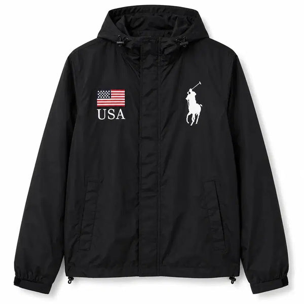 [BUNJANG] Unisex Black Windbreaker Jacket Zip-up / 새상품) 여S-M 블랙 바람막이 자켓 집업 약기모