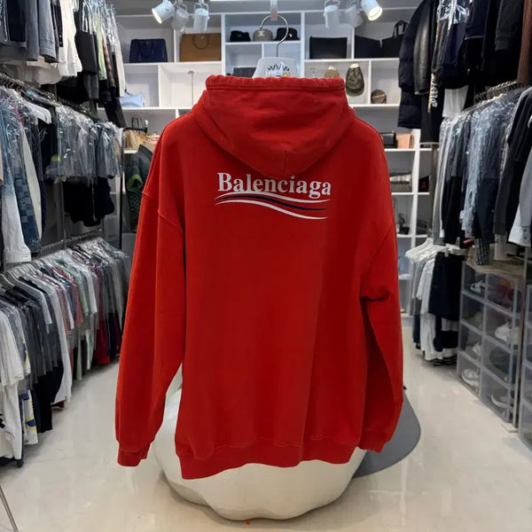 [BUNJANG] Balenciaga Wave Logo Hoodie / 발렌시아가 웨이브로고 후드티