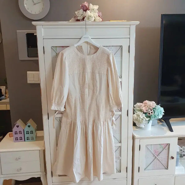 [BUNJANG] 7-Sleeve Long Dress / 7부 롱원피스/55-66