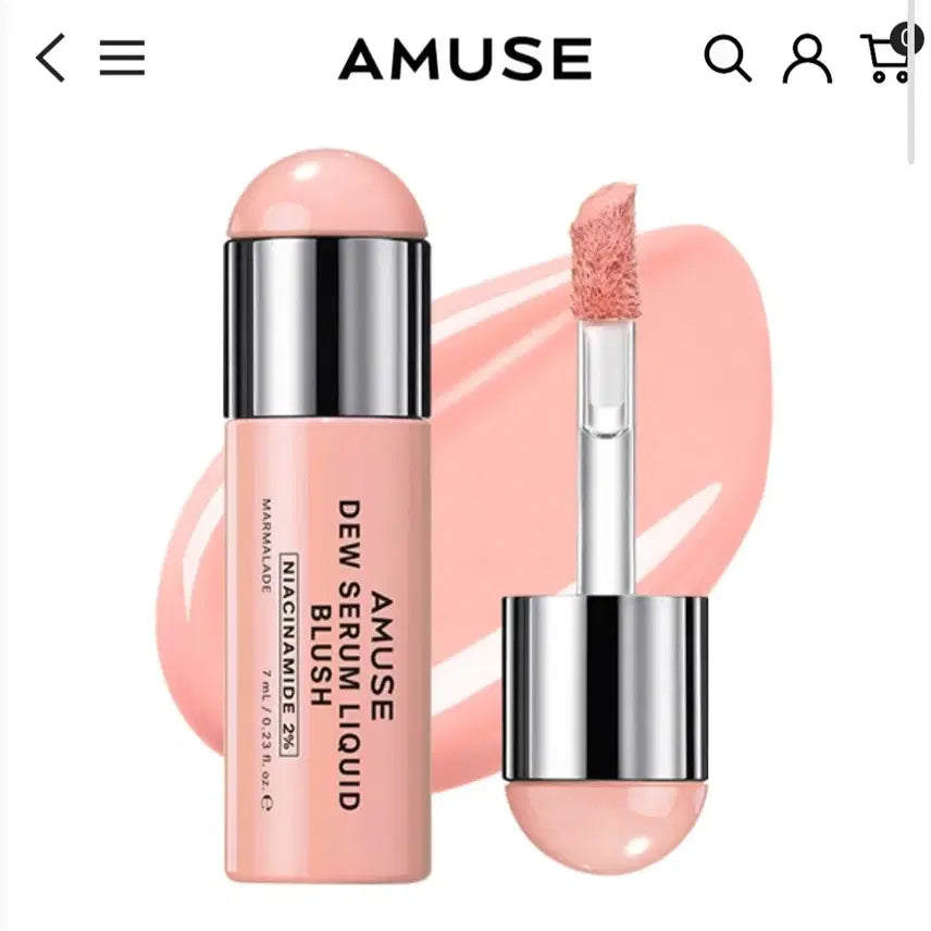 [BUNJANG] Amuse Dew Serum Liquid Blush 01 Marmalade / 어뮤즈 듀 세럼 리퀴드 블러쉬 01 마멀레이드 (미개봉 새상품)