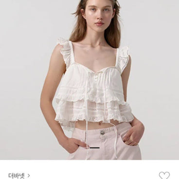 [BUNJANG] The Barnet Velora Frill Wing Sleeveless Blouse / 더바넷  벨로라 블라우스 the barnet velora frill wing sleeveless blouse M