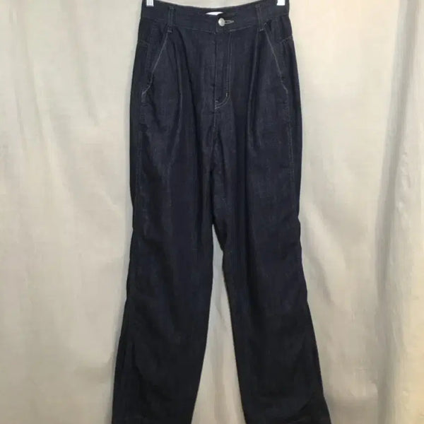 [BUNJANG] RE RHEE Raw Denim Pintuck Pants - Size S / RE RHEE 리이 생지 핀턱 데님 팬츠 S