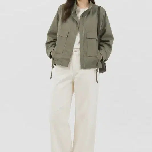 [BUNJANG] SPAO Khaki Women's Jacket Size M / 스파오 카키 여자 M 자켓 O1477