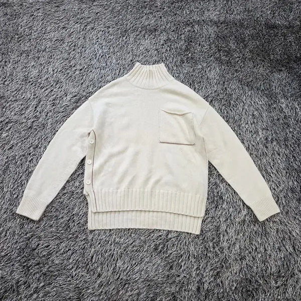 [BUNJANG] Solid Homme Turtleneck Pocket Sweater Men's Size 95 (ST3933) / 솔리드옴므 터틀넥 포켓 스웨터/남성(95호)/ST3933