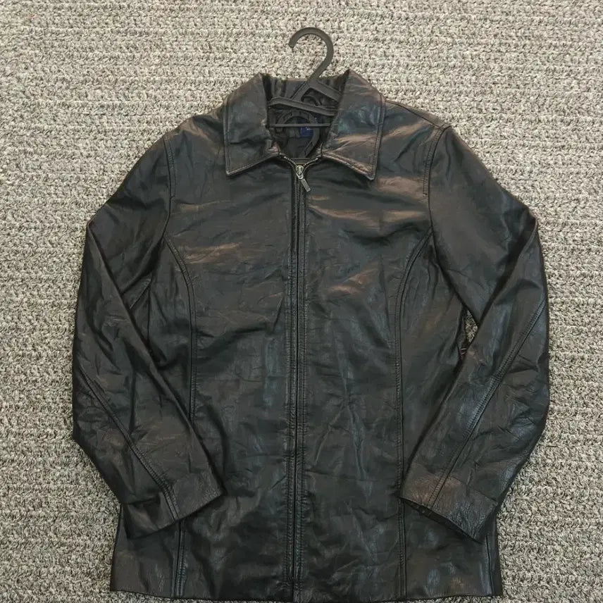 [BUNJANG] GAP Women's Black 100% Genuine Lambskin Leather Jacket / GAP 올드갭 가죽 자켓 블랙 S
