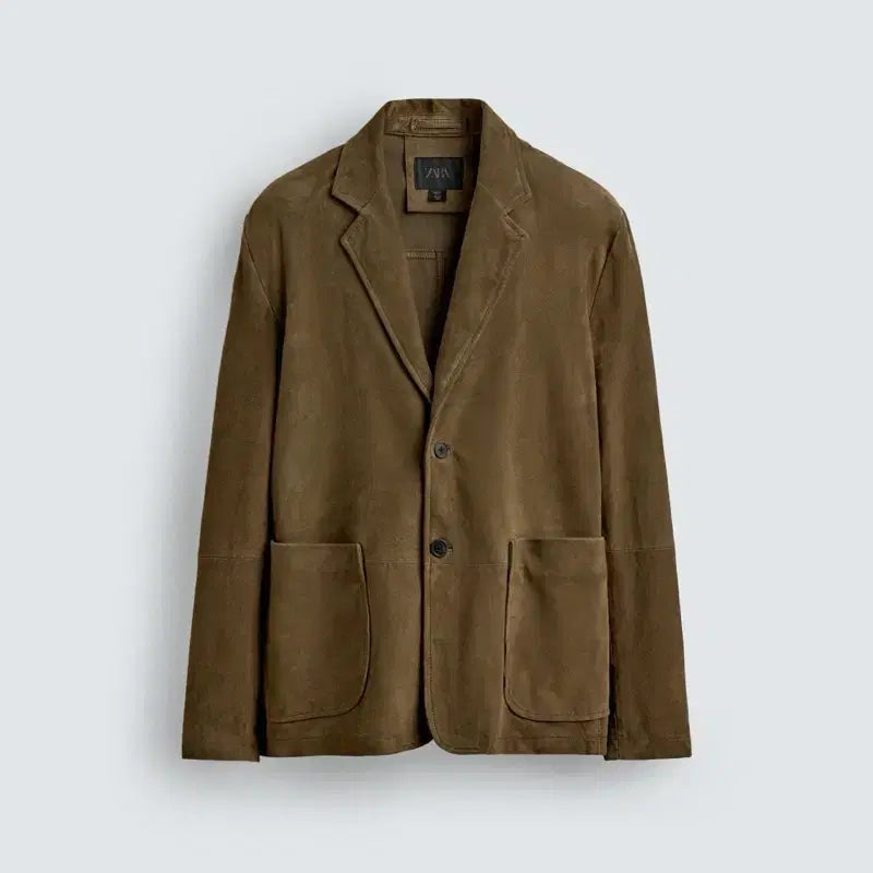 [BUNJANG] Zara Lambskin Blazer XL / [XL] 자라 염소가죽 블레이저
