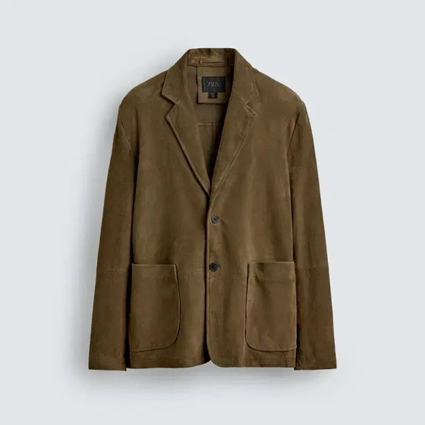 [BUNJANG] Zara Lambskin Blazer XL / [XL] 자라 염소가죽 블레이저